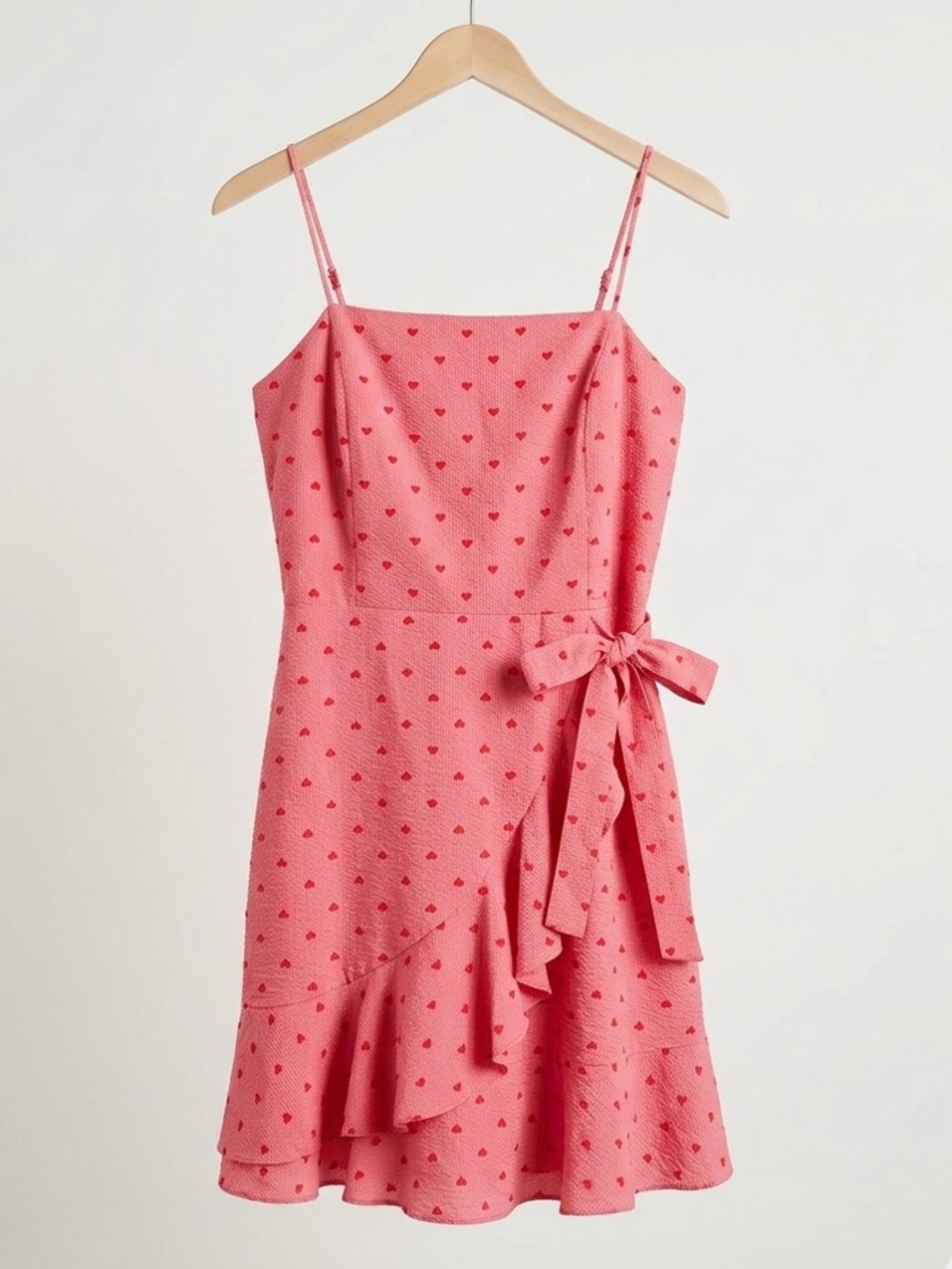 Altar'd State Red Hearts Gingham Mini Dress Coquette Soft Girl Women’s L